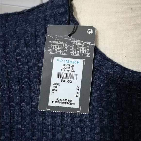 NWT Heathered Blue Midi Bodycon - Picture 4 of 4